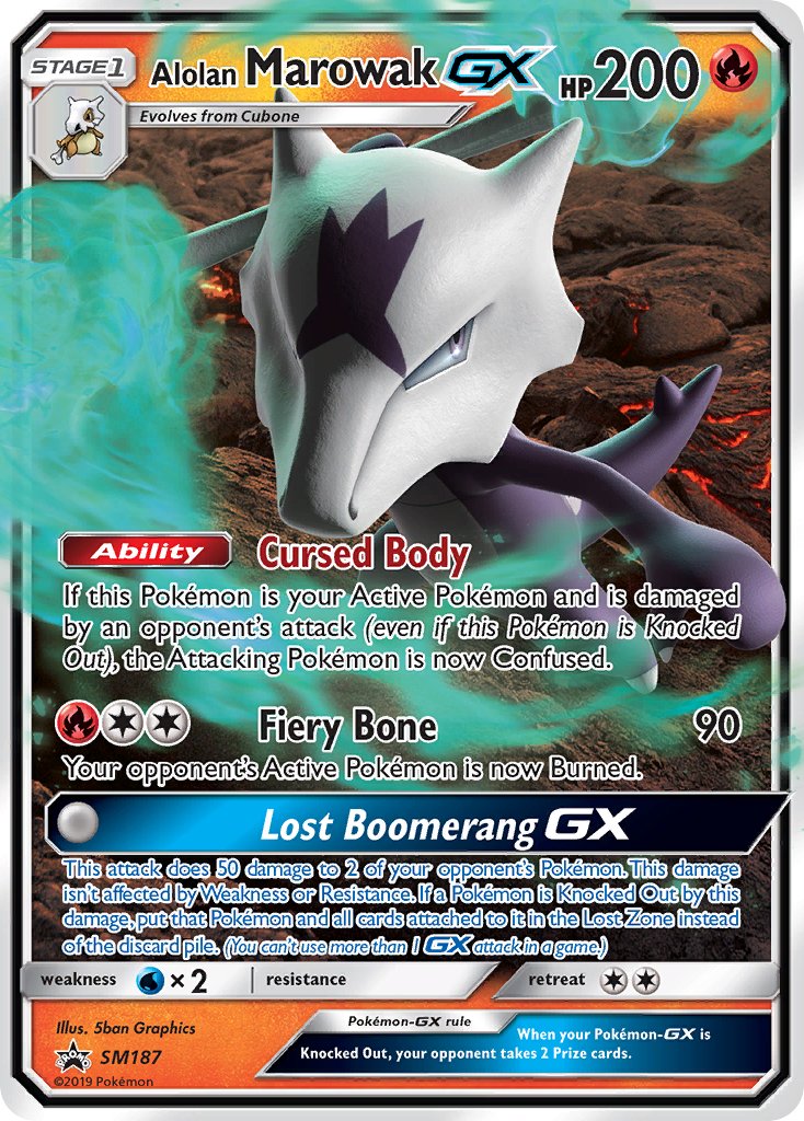 SM187 Alolan Marowak GX