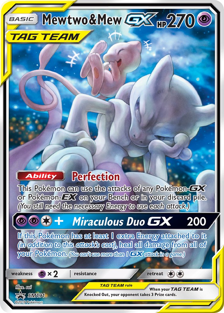SM191 Mewtwo & Mew GX
