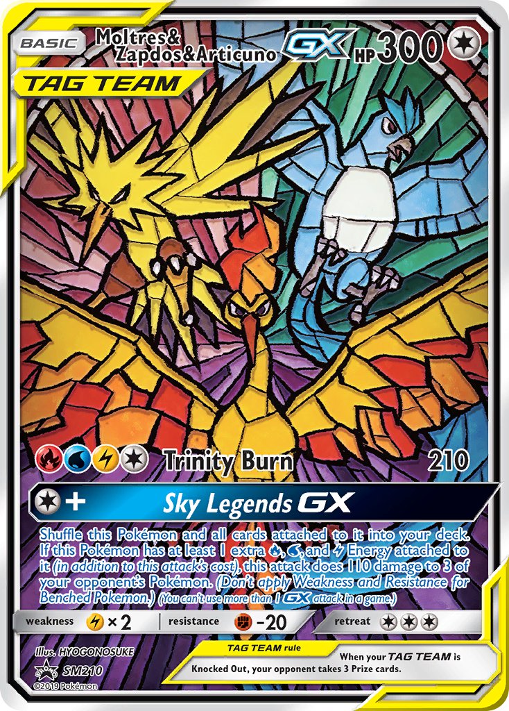SM210 Moltres & Zapdos & Articuno GX