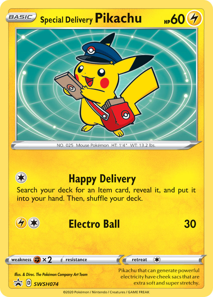 SWSH074 Special Delivery Pikachu