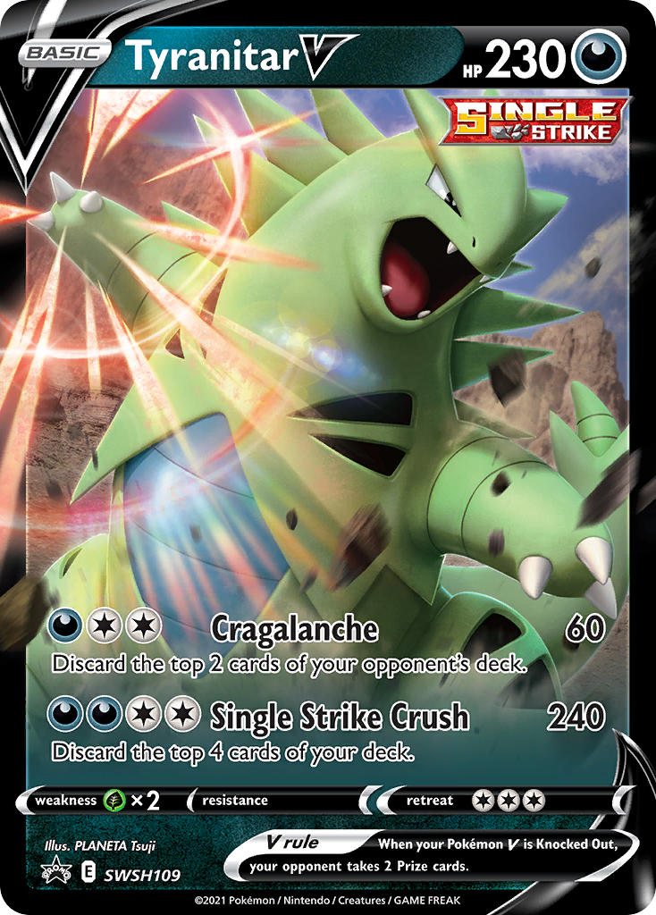 SWSH109 Tyranitar V