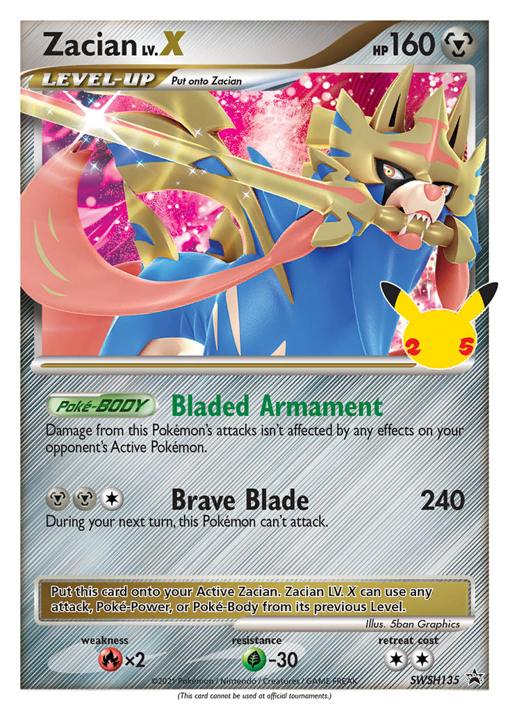 SWSH135 Zacian LV.X