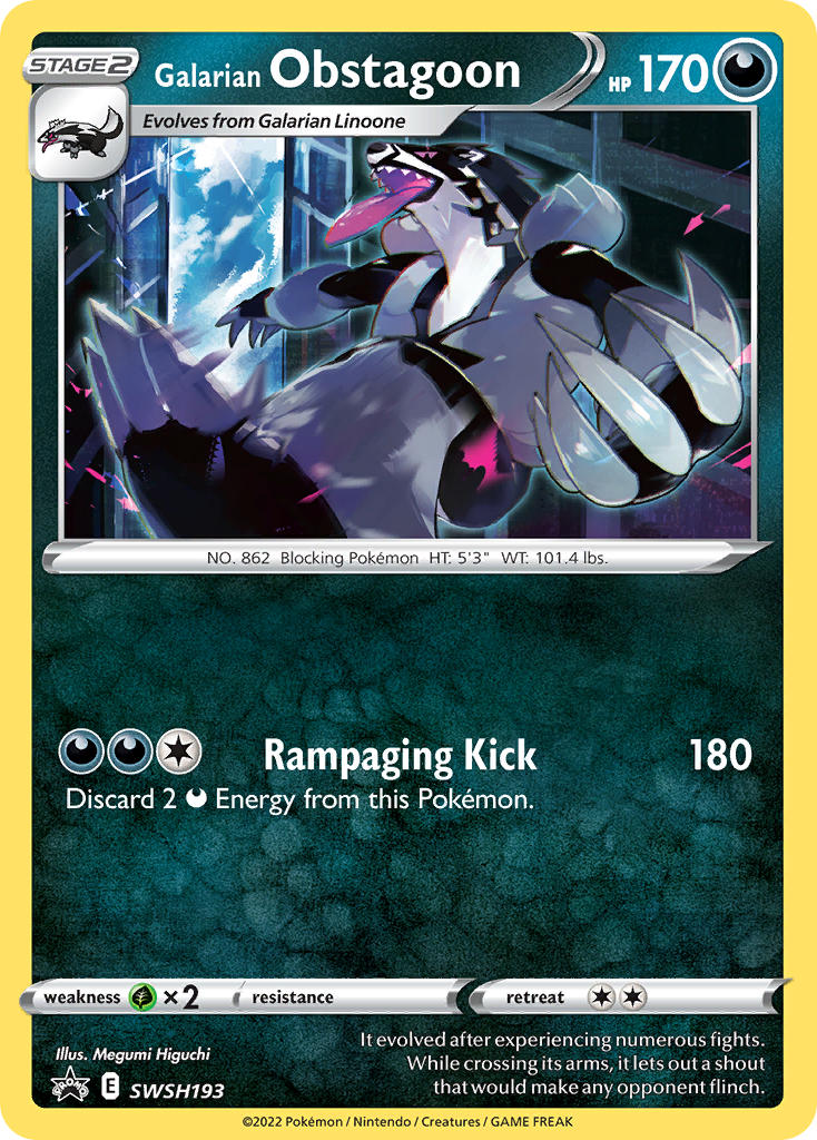 SWSH193 Galarian Obstagoon