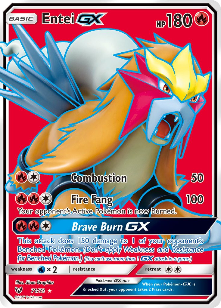 071/73 Entei GX (Full Art)