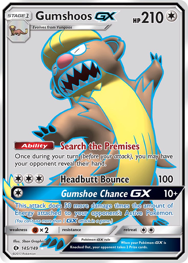 145/149 Gumshoos GX (Full Art)