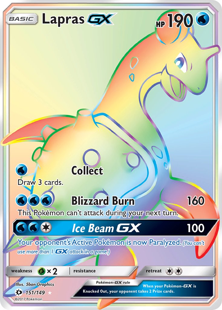 151/149 Lapras GX (Secret Rare)