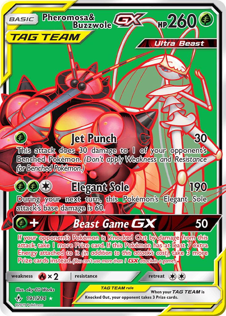 191/214 Pheromosa & Buzzwole GX