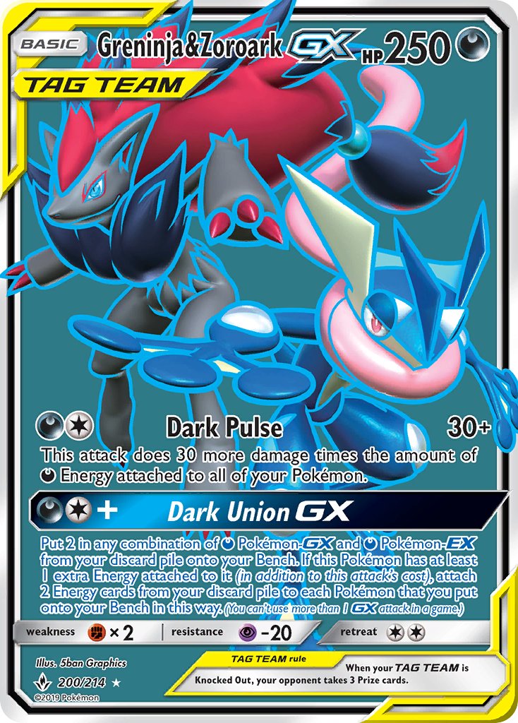 200/214 Greninja & Zoroark GX