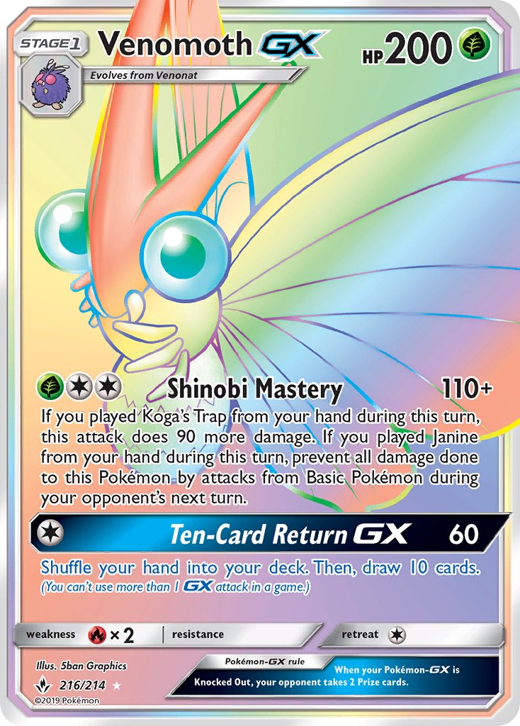 216/214 Venomoth GX