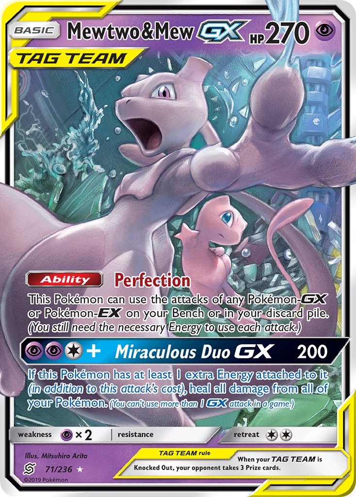 071/236 Mewtwo & Mew GX