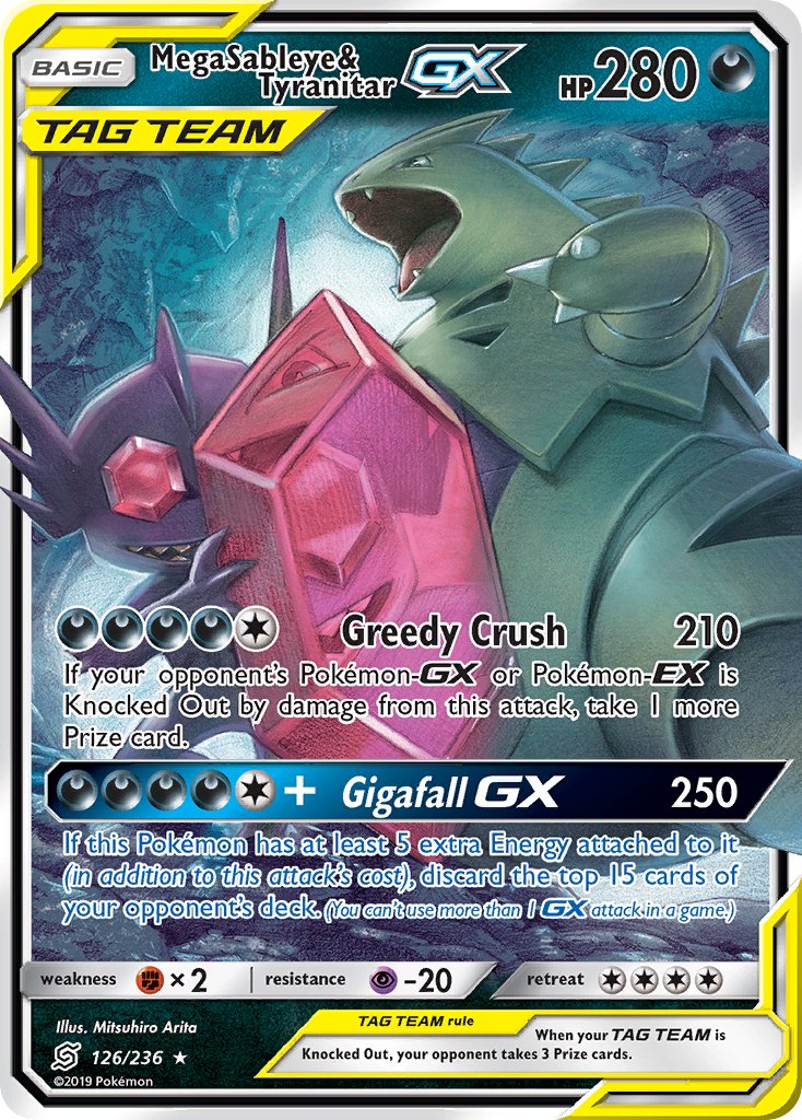 126/236 Mega Sableye & Tyranitar GX