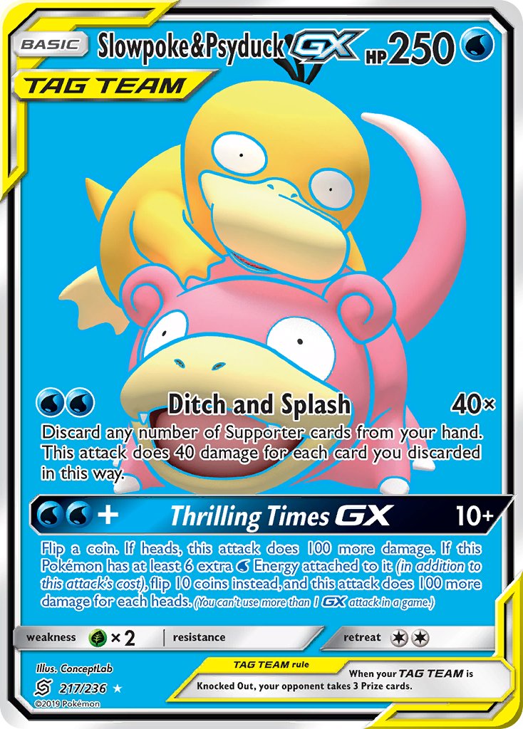 217/236 Slowpoke & PsyduckGX