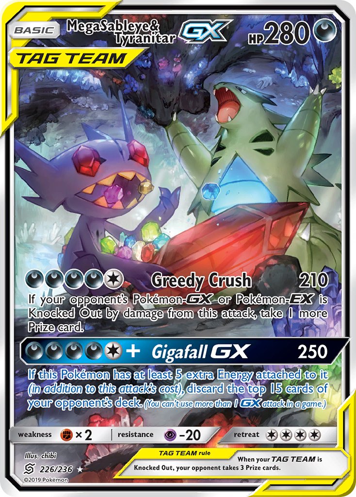226/236 Mega Sableye & TyranitarGX