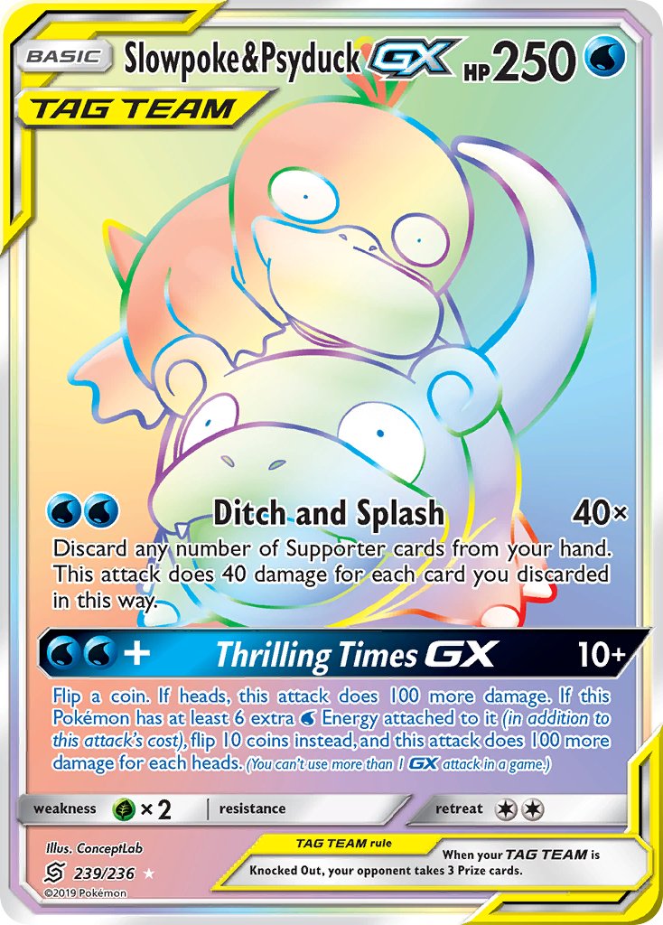 239/236 Slowpoke & PsyduckGX