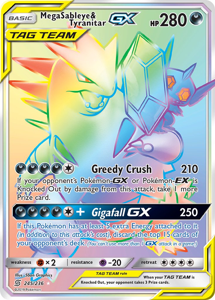 245/236 Mega Sableye & TyranitarGX