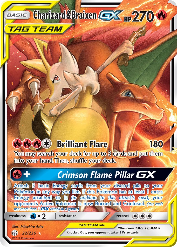 22/236  Charizard & BraixenGX