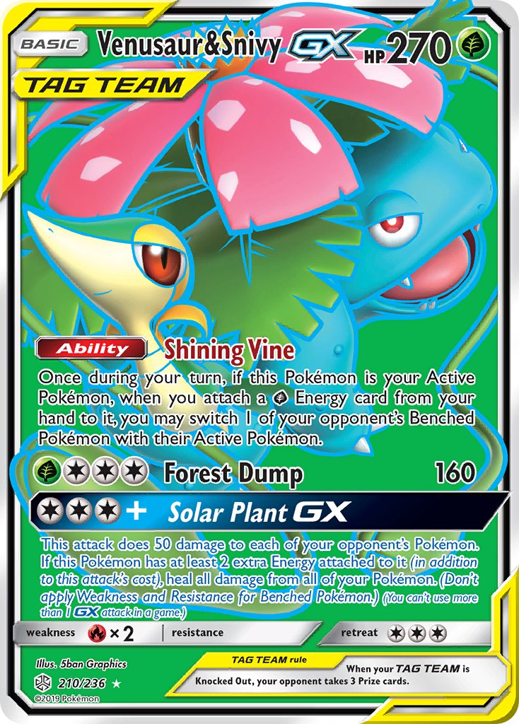 210/236 Venusaur & SnivyGX