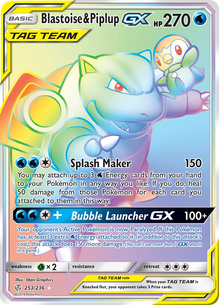 253/236 Blastoise & PiplupGX