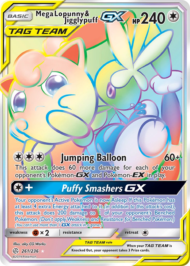 261/236 Mega Lopunny & JigglypuffGX