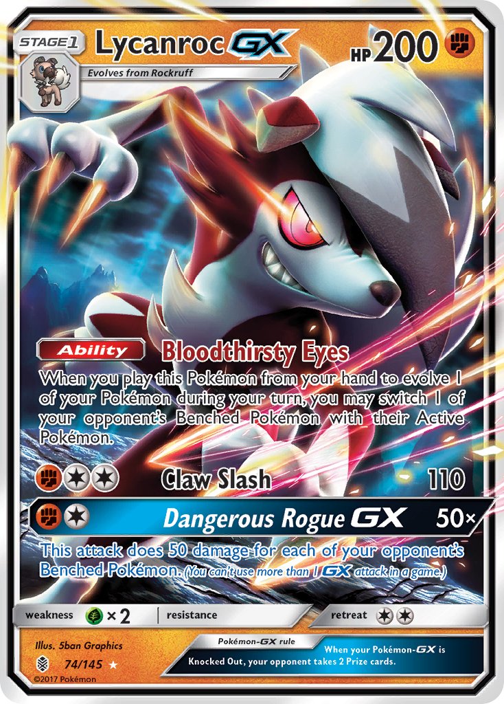 074/145 Lycanroc GX