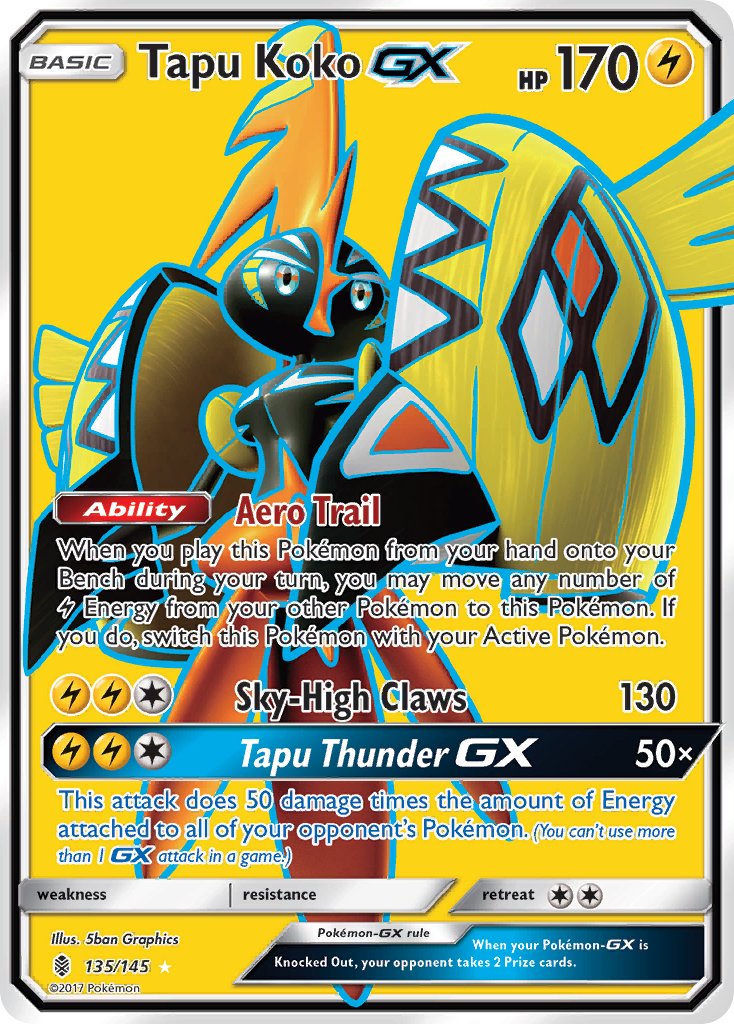 135/145 Tapu Koko GX (Full Art)