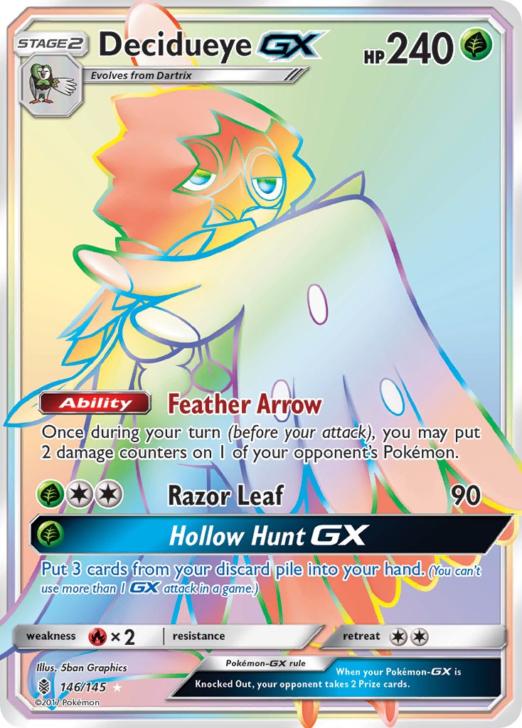 146/145 Decidueye GX (Secret Rare)