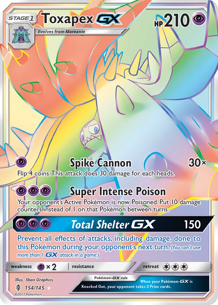 154/145 Toxapex GX (Secret Rare)