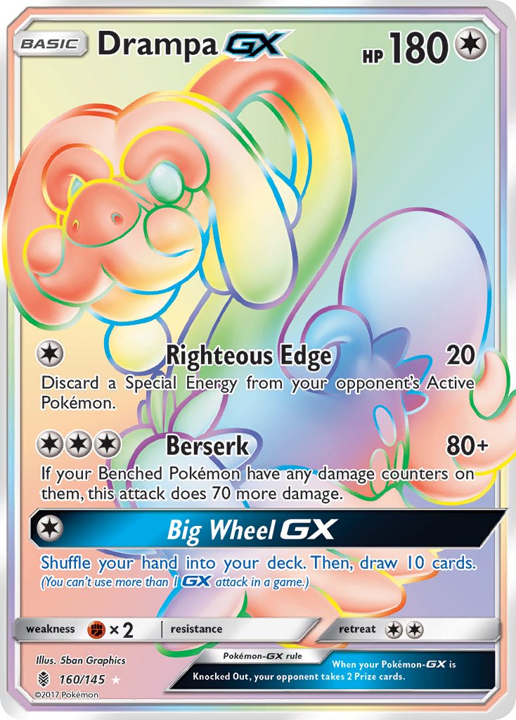 160/145 Drampa GX (Secret Rare)