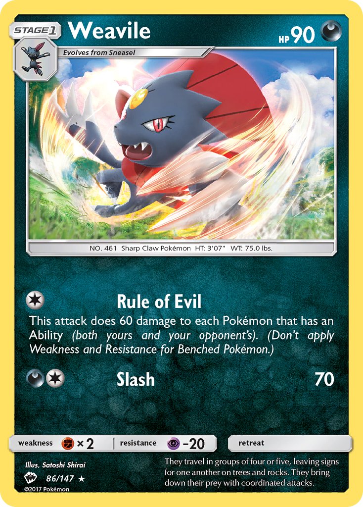 086/147 Weavile