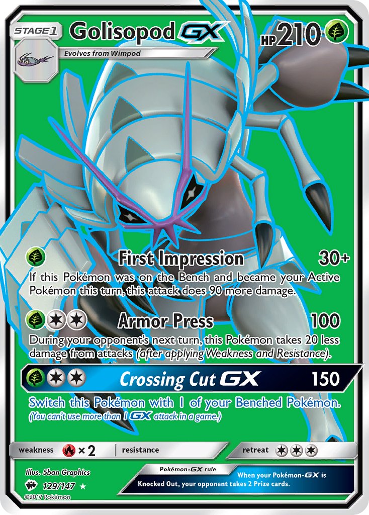 129/147 Golisopod GX (Full Art)