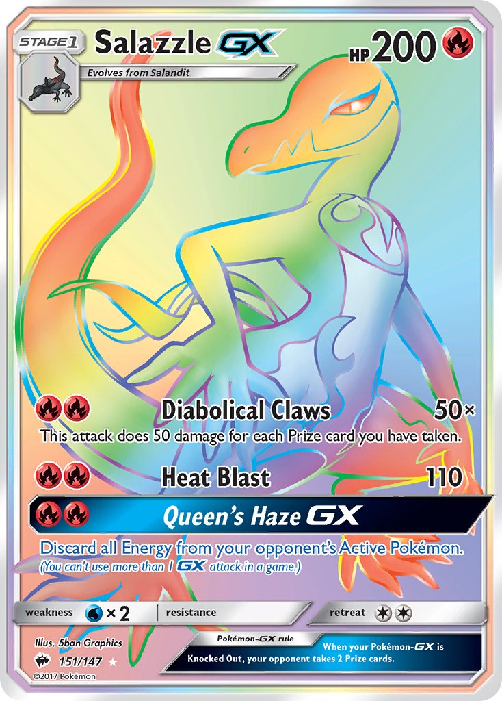 151/147 Salazzle GX (Secret Rare)