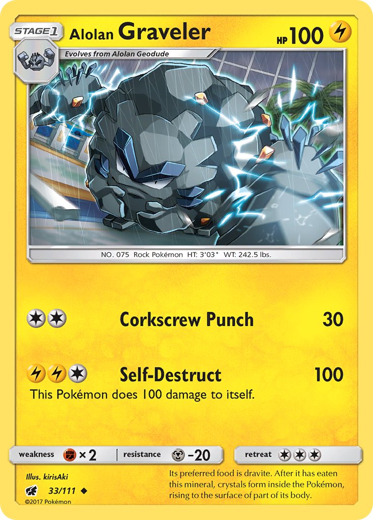 033/111 Alolan Graveler