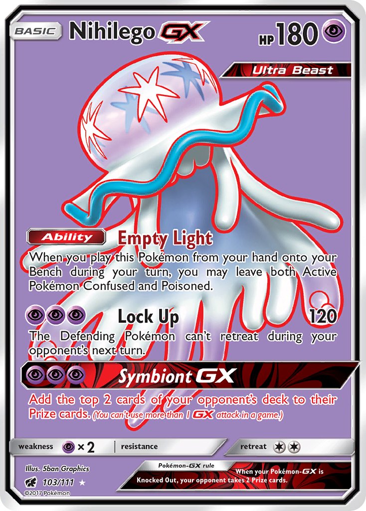 103/111 Nihilego GX (Full Art)