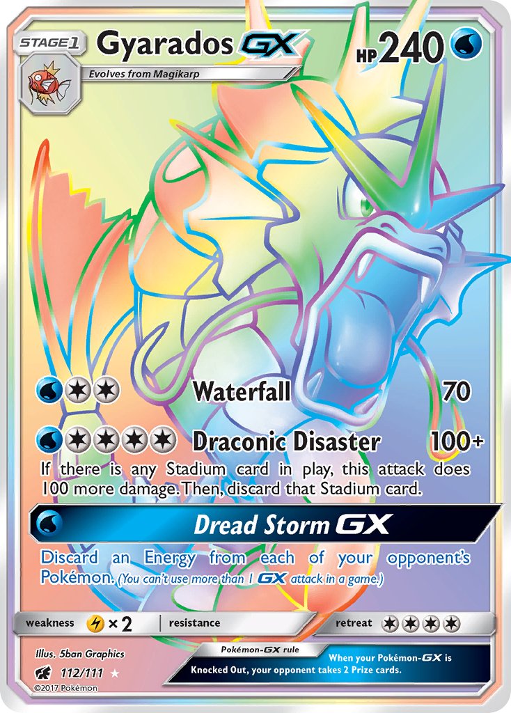 112/111 Gyarados GX (Secret Rare)