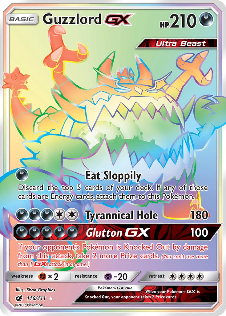 116/111 Guzzlord GX (Secret Rare)