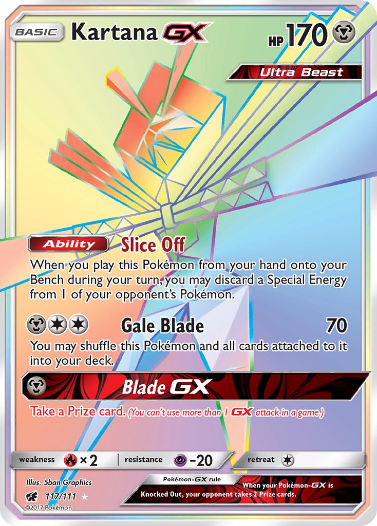 117/111 Kartana GX (Secret Rare)
