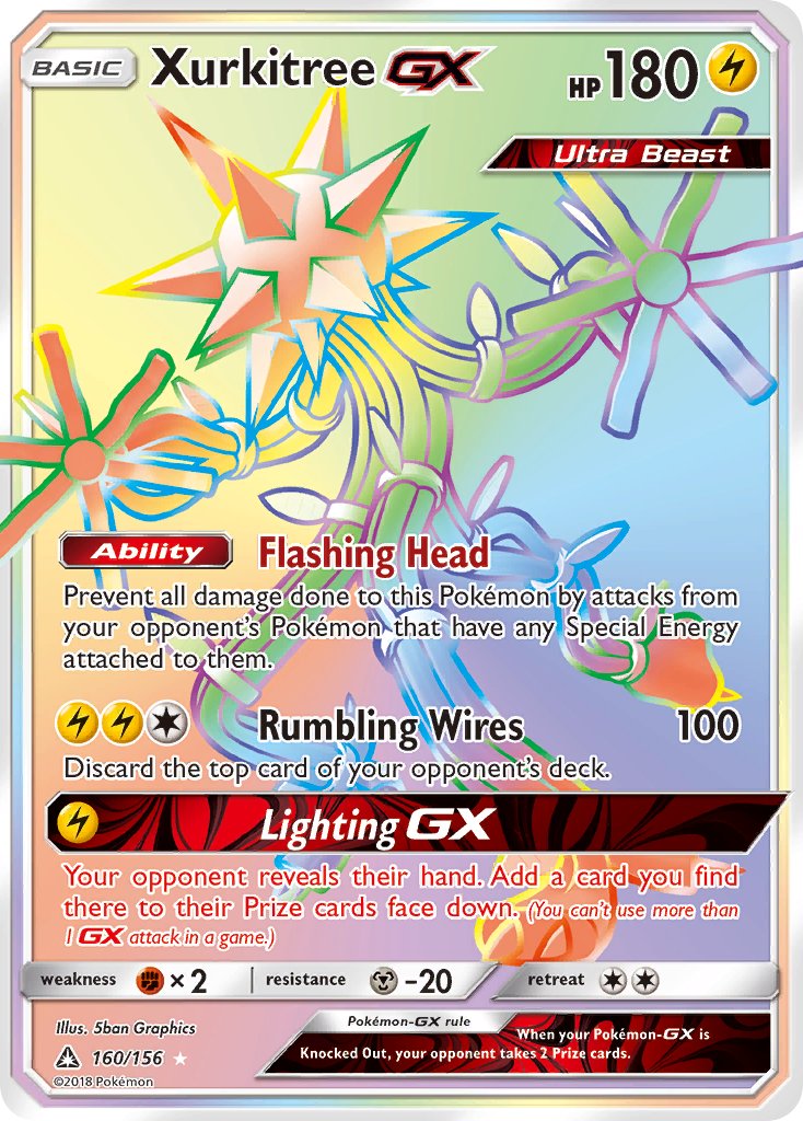 160/156 Xurkitree GX (Secret Rare)