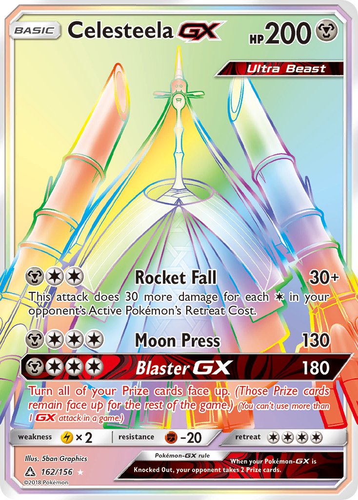 162/156 Celesteela GX (Secret Rare)