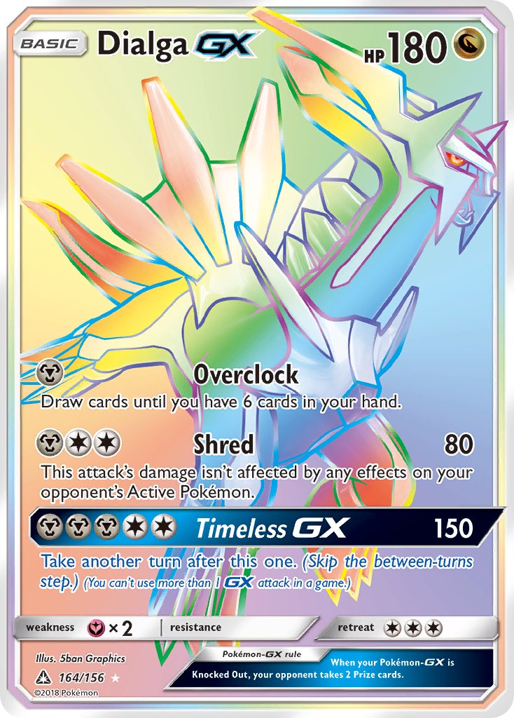164/156 Dialga GX (Secret Rare)