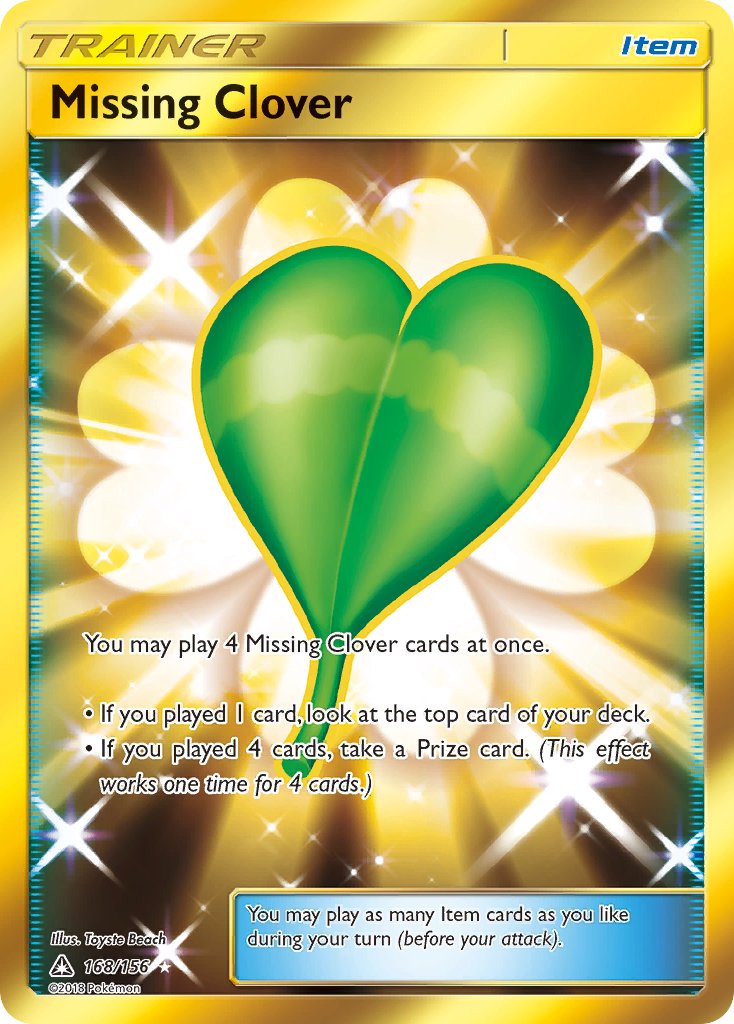 168/156 Missing Clover (Secret Rare)