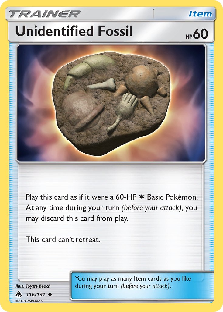 116/131 Unidentified Fossil