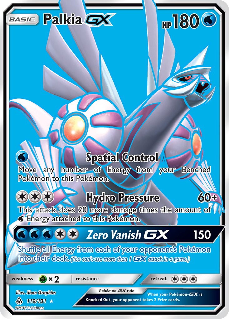 119/131 Palkia GX (Full Art)