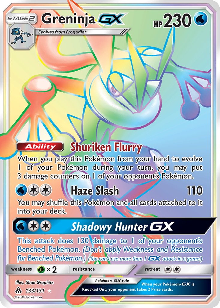 133/131 Greninja GX (Secret Rare)