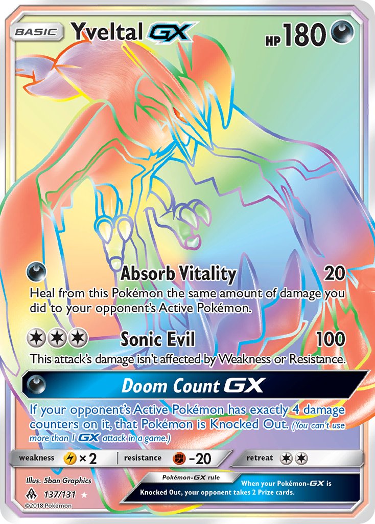 137/131 Yveltal GX (Secret Rare)