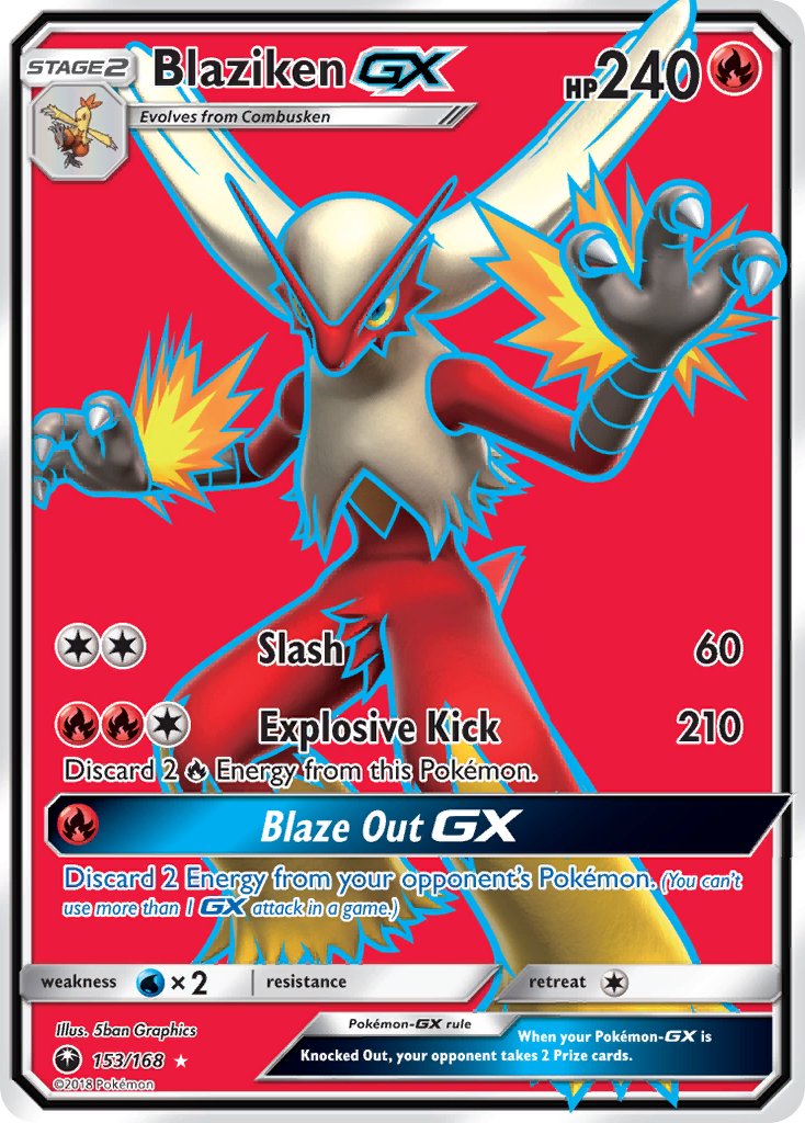 153/168 Blaziken GX (Full Art)