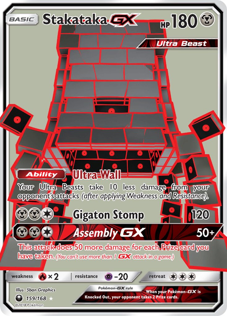 159/168 Stakataka GX (Full Art)