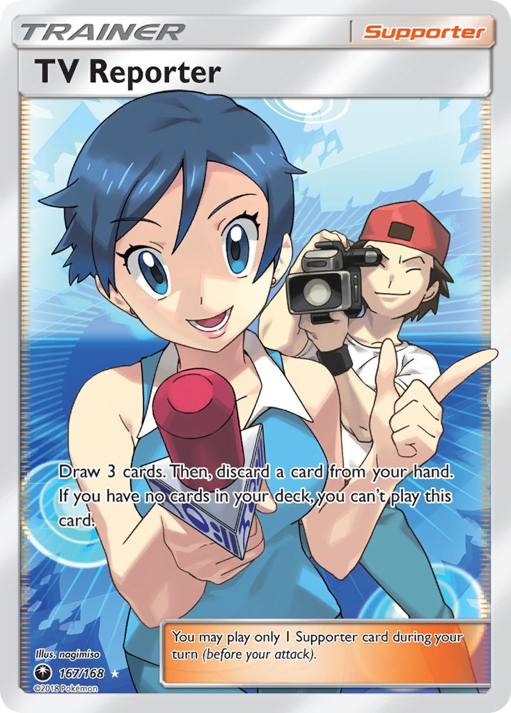 167/168 TV Reporter (Full Art)
