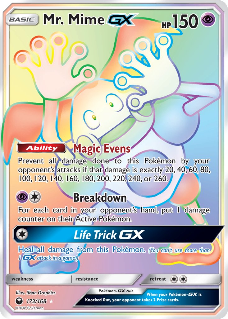 173/168 Mr Mime GX (Secret Rare)