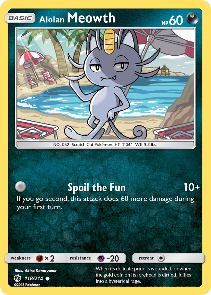 118/214 Alolan Meowth