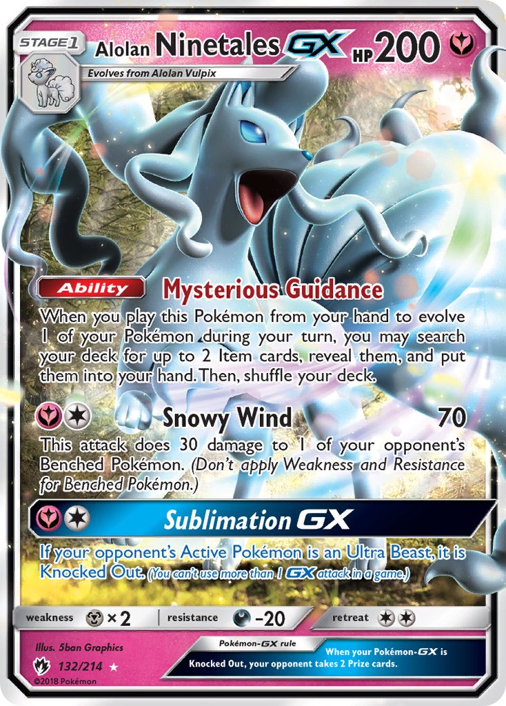 132/214 Alolan NinetalesGX